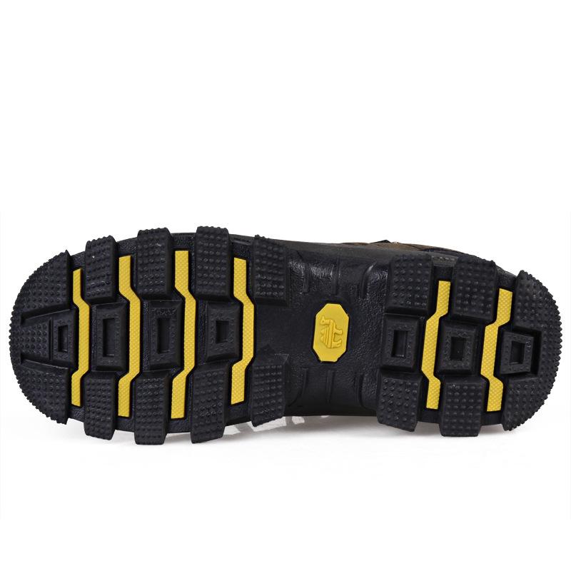 2025 Unisex Leather Hiking Shoes - Spring/Autumn Outdoor Trekking, Large Size, Dad Style