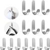2/5 Pcs Stainless Steel Universal Holder Powerful Self Adhesive Kitchen Bathroom Wall Door Hanger Hooks for Hanging Self-adhesive