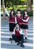 Unisex College Style V-Neck Long Sleeve Knit Sweater Vest for Spring and Autumn