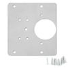 Stainless Steel Hinge Fixing Plate with Screw for Cupboard Cabinet Wardrobe Door