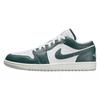 Jordan Air Jordan 1 Abrasion Resistant Abrasion Resistant Low Top Skateboard Shoes Unisex Gray White FQ7687-300(Team1108-)