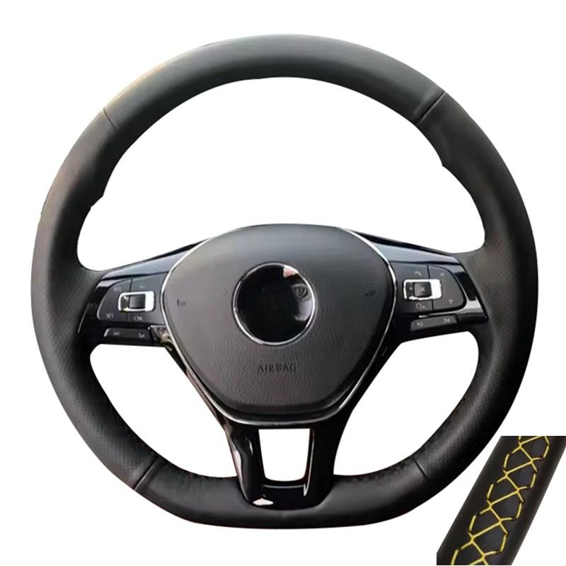 Microfiber Leather Steering Wheel Cover Car Steering Wheel Cover For Volkswagen Vw Golf 7 Mk7 New Polo Jetta Passat B8
