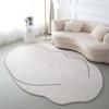 WTEMPO Nepravidelný koberec do obývacího pokoje, podložka na podlahu do ložnice, koberec do pokoje s oblečením a klobouky v lehkém luxusním stylu