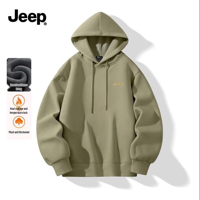 JEEP Men's Heavyweight Fleece-Lined Hoodie