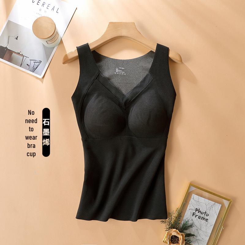 8803 Women's Graphene Heated Vest with Velvet Chest Pad for Autumn/Winter