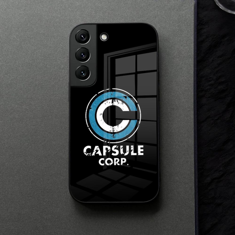 Capsule Corp Skullies Phone Case Glass For Samsung Galaxy S21 S25 S22 S20 S24 S23 Ultra Fe Plus A16 A34 A54 A24 Coque