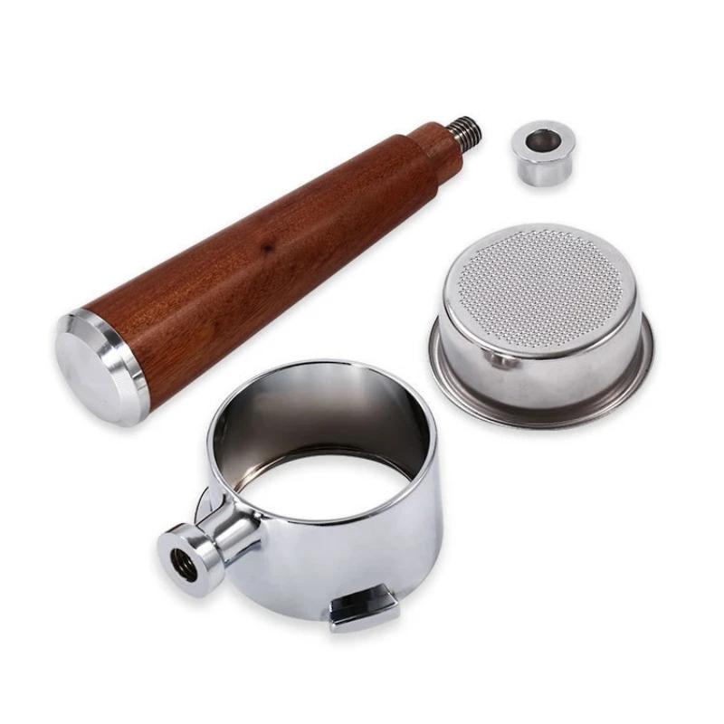 5154mm Coffee Bottomless Portafilter For Delonghi EC680 EC310 Replacement Filter Basket Espresso Machine Handle Cafe Accessories