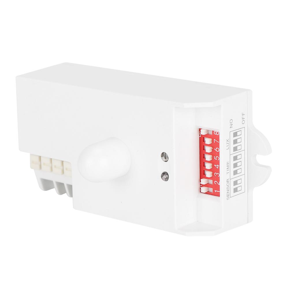 5.8GHz Dial Adjust Microwave Radar Sensor Body Motion Detector Light Switch for Home Hotel Corridor