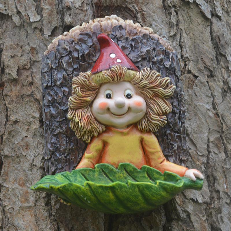 Fairy Bird Feeder House | Whimsical Garden Decor | Squirrel-Proof Leaf Platform for Outdoor