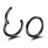 G23 Titanium Piercing Hight Segment Clicker Nose Ring Open Small Septum Hoop Nose Earrings Women Man Ear Nose Helix Body Jewelry
