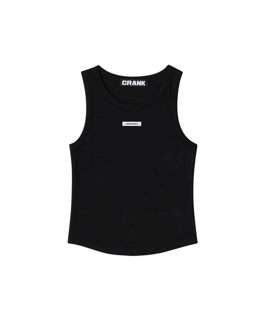 CRANK Crewneck Sleeveless Top_Black