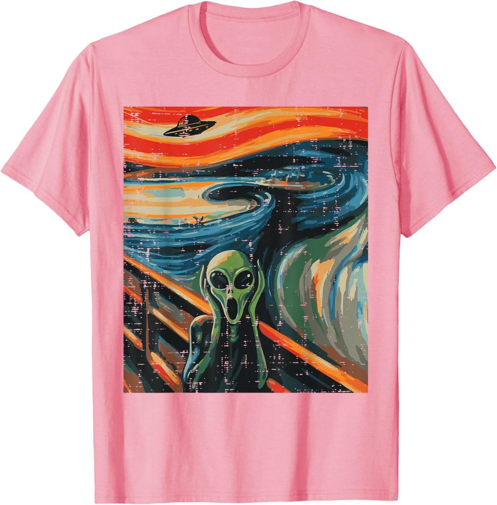 Parodie na Vetřelce Výkřik UFO Umění Grafické Tričko Pánské Dámské Unisex Bavlna Ležérní Tričko