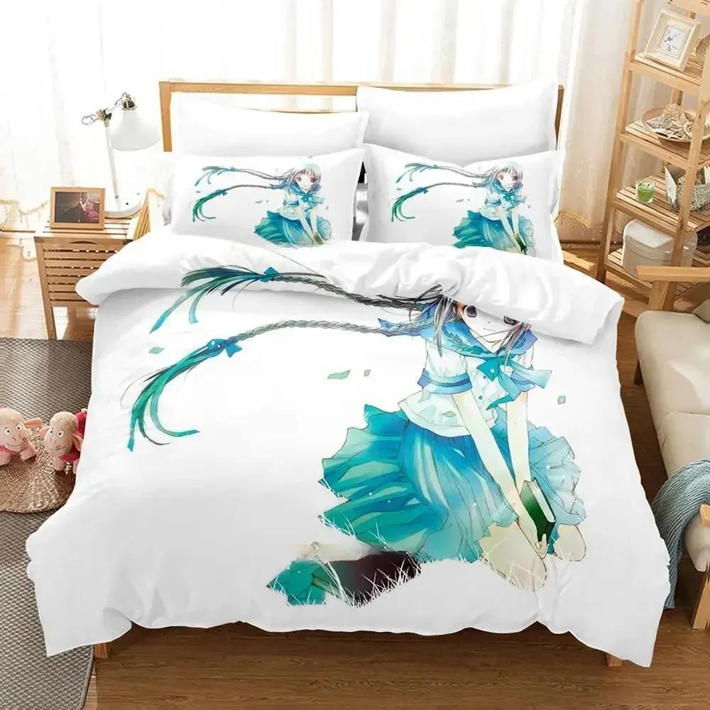 

New Bungaku Shoujo Bedding Set Single Twin Full Queen King Size Bed Set Adult Kid Bedroom Duvet Cover Sets Kawaii Bed Sheet Set 70x133cm