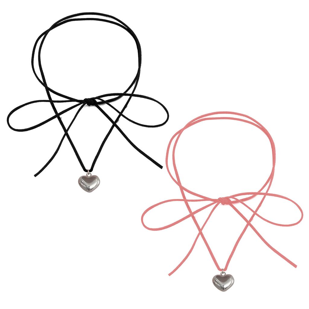 Small Heart Choker Pendant Necklaces Love Pendant Choker for Women Jewelry Gift