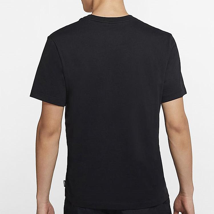 Nike F.C. Tricolor Swoosh Logo Soccer Short Sleeve Tee Men Tops Black CT8432-010