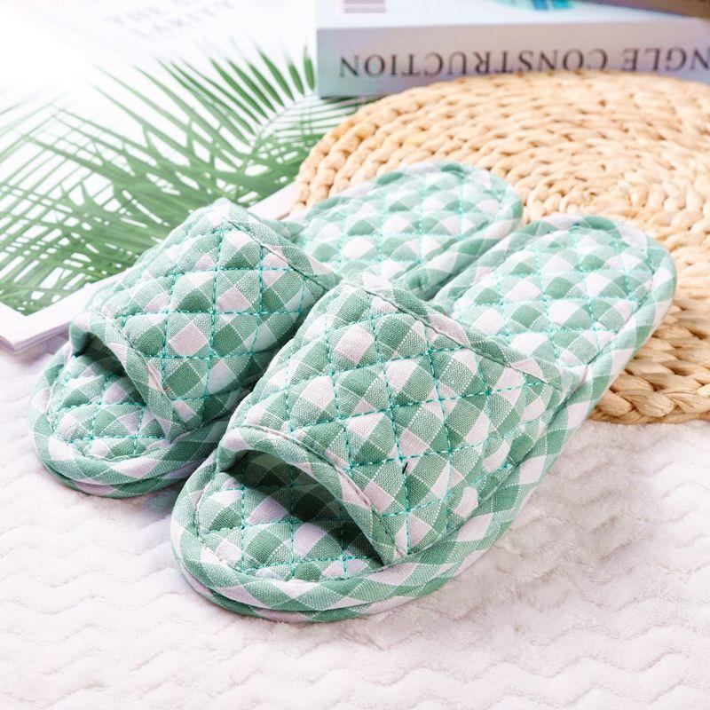 Тканевые тапочки искусство хлопок домашние парные весна лето осень зима деревянный пол машинная стирка подошва внутренняя unk Female Trumpet 35 - 37 Feet unk 1838₽