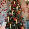 24PCS LED Flameless Taper Candles Flickering with Remote Timer, Battery Operated Waterproof Christmas Tree Candles, Warm White Window Candles Lights,