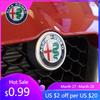 For Alfa Romeo 2X 74mm 166 156 147 159 For Alfa Romeo 7color Giulietta GT Car Front Grill Emblem Covers/Center Console Knob Inte