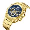 Orologio, Da Uomo, Acciaio Inossidabile Luminoso Cronografo Scheletrato Sportivo Quarzo Cinturino in Acciaio Orologio 4220