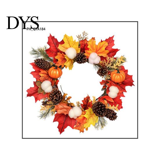Statisch Haftend Abnehmbar Fensteraufkleber Thanksgiving Herbst Wandaufkleber, Ahornblatt Tannenzapfen Kürbis Ernte Aufkleber, Herbst Atmosphäre Wasserdicht