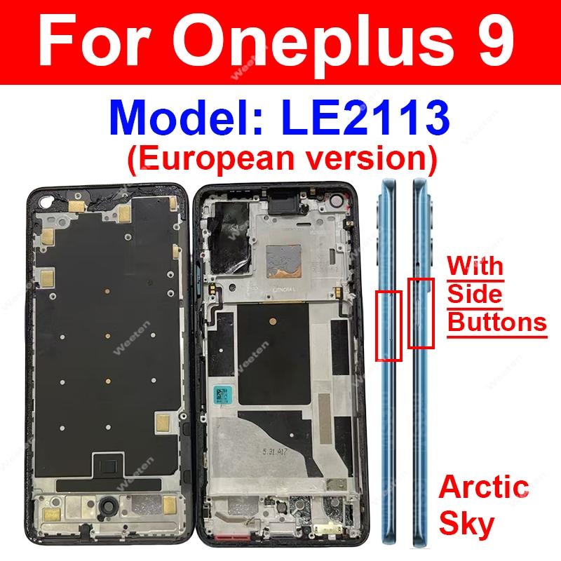 For OnePlus Oneplus 1+ 9 11 11R 12 13 Middle Frame Housing Front Frame Cover Housing with Side Button Replacement Parts