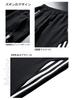 Hyjkl Hooded Tracksuit Plus and Stylish for and Size 2XL Men's Set, Size, Breathable, Quick-Drying, Spring, Autumn, Winter, Black,