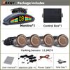 Professional Front Parking Sensor Kit Auto Car Prefix Parktronic Vehicle Assistant System Buzzer Alarm Volume Not Backup Radar