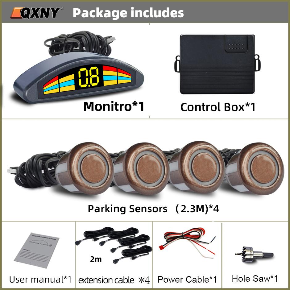 Professional Front Parking Sensor Kit Auto Car Prefix Parktronic Vehicle Assistant System Buzzer Alarm Volume Not Backup Radar