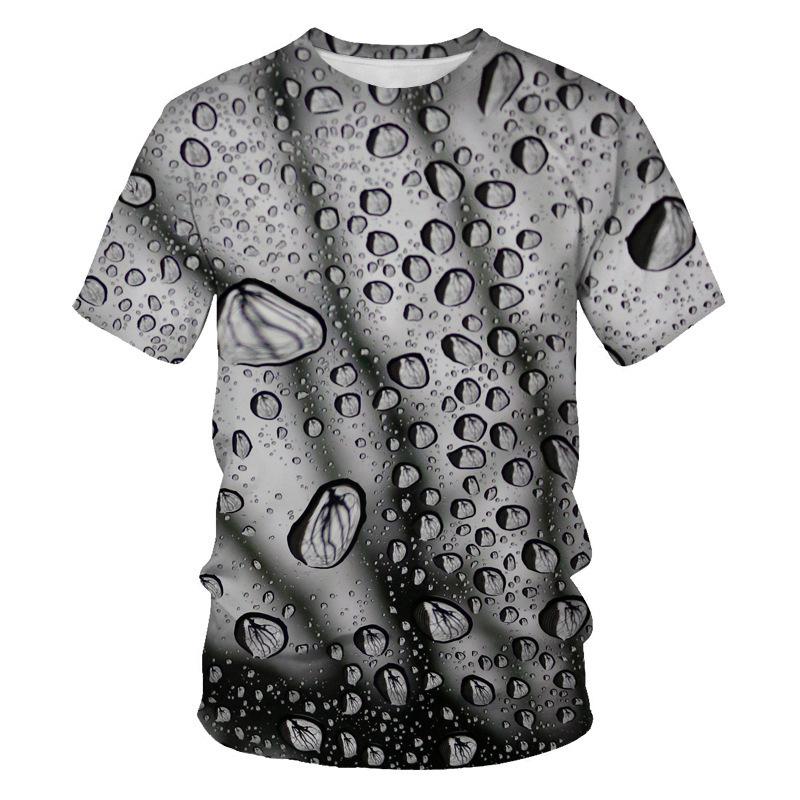 Ice 3D Printed T-shirts for Men and Women, Drip, O-neck T-shirts, Log Fashion, Street Clothing Look, Kids Top Clothes