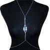 Simple And Fashionable Full Diamond Necklace Chest Chain, European And American Eye-Shaped Sexy Body Chain Body Chain