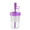 1Pcs Plastic Coffee Cup Cold Drink Tumbler Double Drinking Cup With Lid And Straw For Women Men Travelers Students Home Office