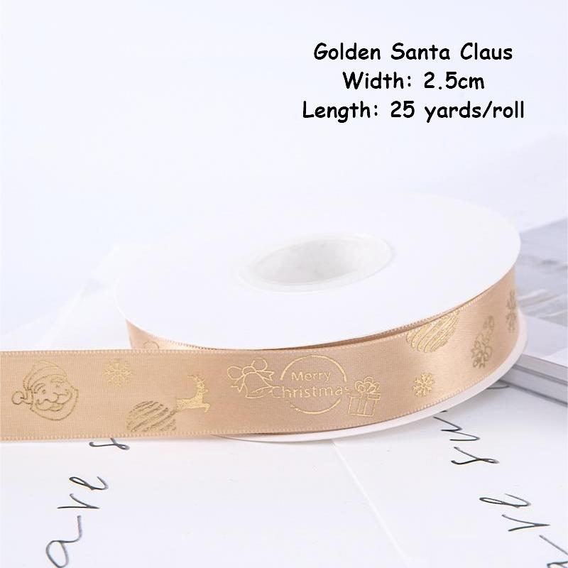 1/4 Inch Christmas Ribbon for Crafts Holiday Grosgrain Ribbon Christmas Ribbon for Gift Wrapping Festival Party Decoration