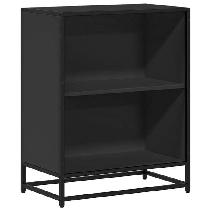 VidaXL Bookcase Black 60x35x76 Cm Engineered Wood, Bookcase, Room Divider, Divider, Storage Cabinet, 849099