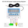 AC 220V DC 12V 24V Cyfrowy Termostat 30A Kontroler Temperatury Przełącznik Kontroli Temperatury Wiszący na Ścianie Maks. 6600W W3103