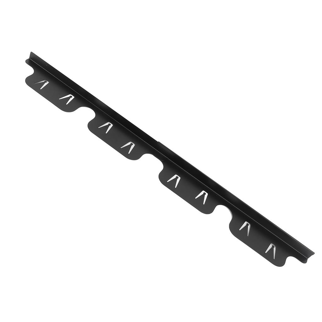 2 Pair of Stainless Steel Stove Crevice Cover Adjustable Filler Counter Guard Black