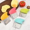 1/2Pcs Stainless Steel Wavy Potato Cutter Multifunctional Wave Vegetable Slicer for Fries Potato Strip Cutting Kitchen Gadget 3