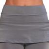 Pantalones cortos falda bolsillos de color sólido verano línea A pantalones cortos de entrenamiento de doble capa para fitness