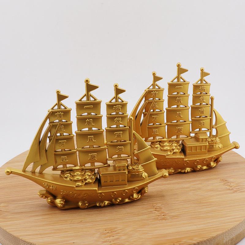 Smooth Sailing Sailboat Figurine - Creative Office Desk Decoration and Gift Ornament