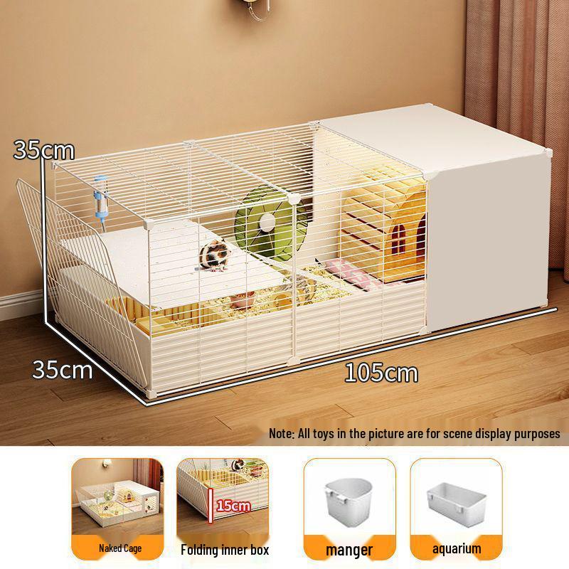 Golden Bear Large Hamster Cage - Spacious, Anti-Escape, Easy To Clean, Luxury Design, Full Set With Shipping Included