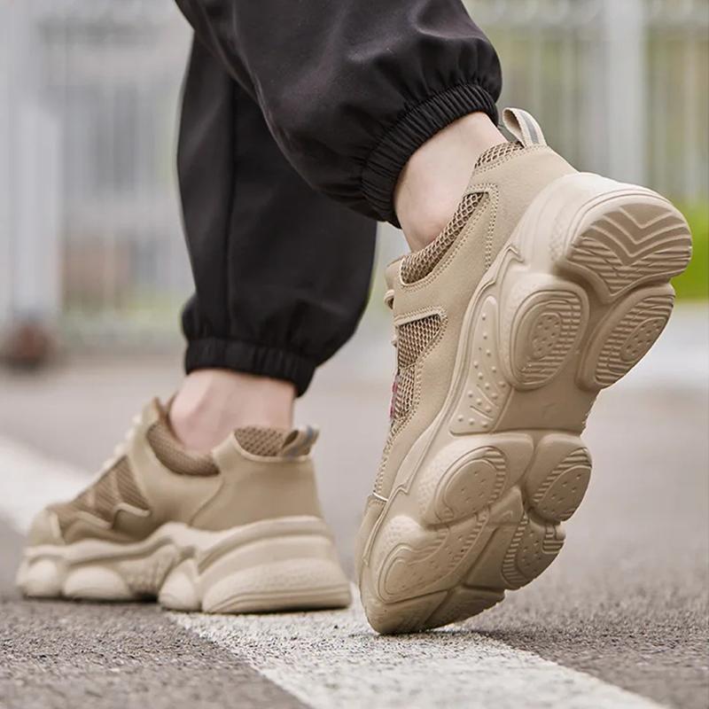 Oulylan Anti Puncture Protection Boots Outdoor Lightweight Labor Footwear For Working Men Wear-Resistant Breathable Safety Shoes