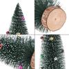 New Christmas Decorations Flocked Sticky Beads Mini Christmas Tree Christmas Desktop Ornaments Small Christmas Tree Ornaments