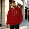 Men's Ethnic Style 2D Graphic Hoodies, Breathable Soft Relaxed Fit Sweatshirts, Halloween Casual Versatile Warm Daily Wear