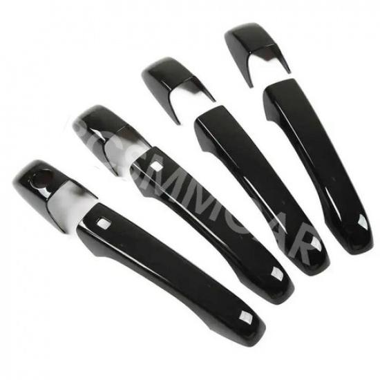 Car Exterior Door Handle Cover Gloss Black Fit For Jeep Grand Cherokee 2011-