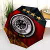 Muster des Deutschen Fußball-Bundes, automatischer Regenschirm, tragbares und faltbares Design, 8 Speichen, ein Weihnachts- oder Geburtstagsgeschenk.