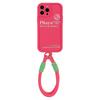 Hot Girls Red English Apple 17promax Mobile Case IPhone 15 Bracelet 11 Applicable 14 All Inclusive 16 Silicone