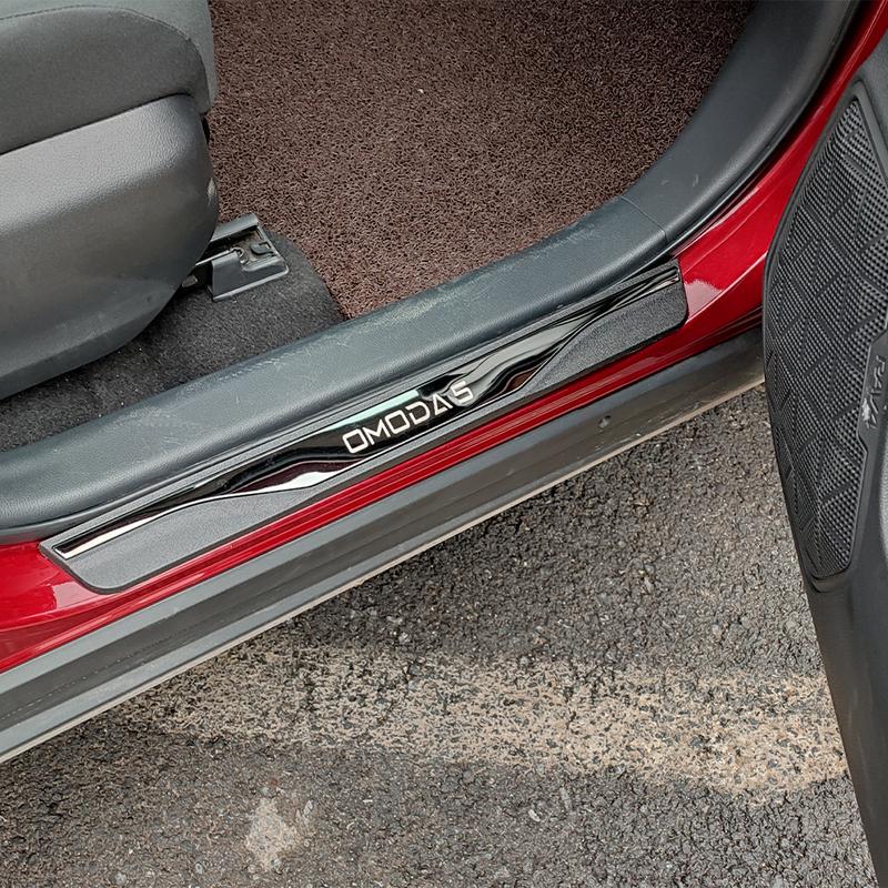 Für Omoda 5   2024 2025 Türschwellen-Schutz Schmutzfänger Pedalschwelle Styling-Aufkleber Schutzleiste Autozubehör