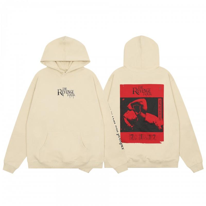 Mens Oversized Hoodie With Embroidered Skull Spine Design Streetwear Casual Pullover Cotton Blend Loose Fit