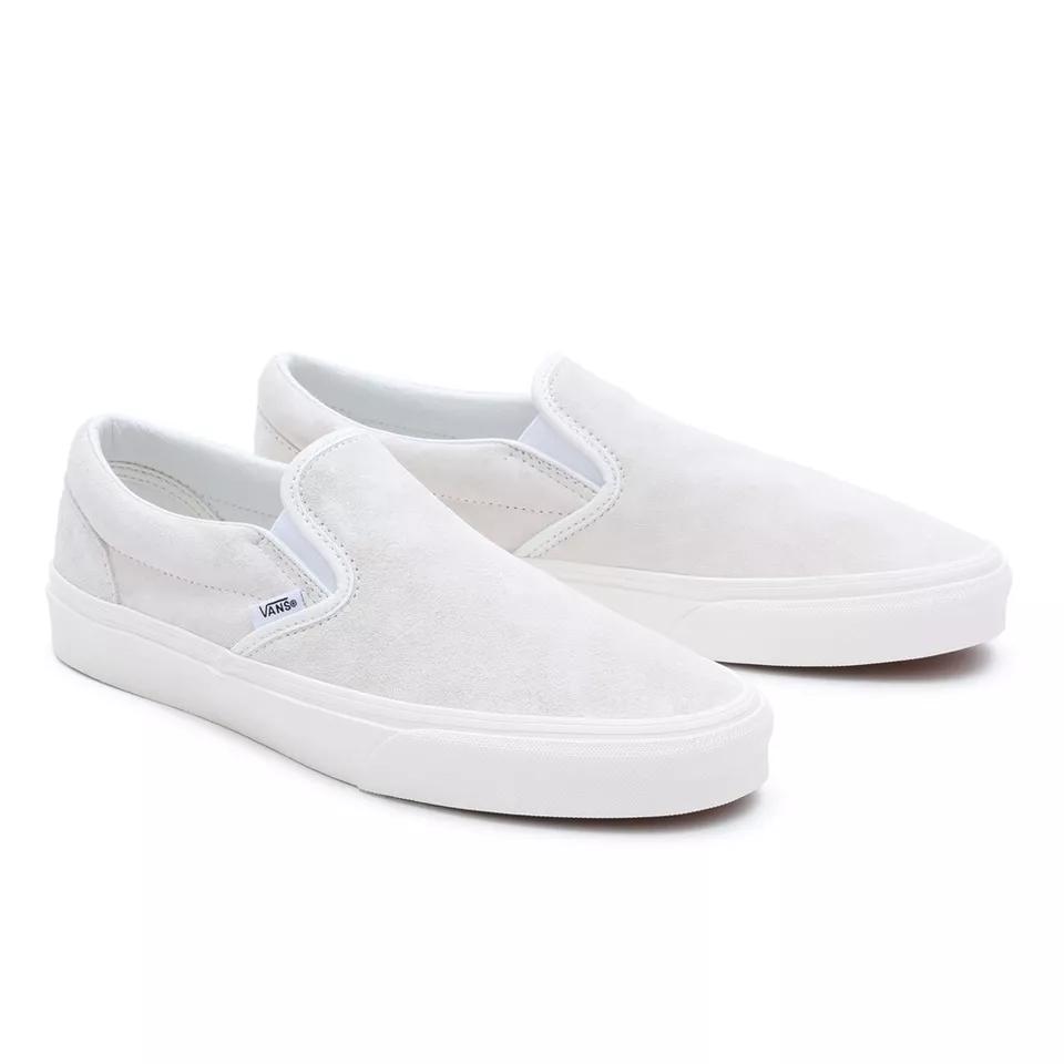 Vans Slip-On Comfortable Lightweight Thin Sole Durable Low-Top Skate Shoes Unisex Sneakers White VN000BVZJVY