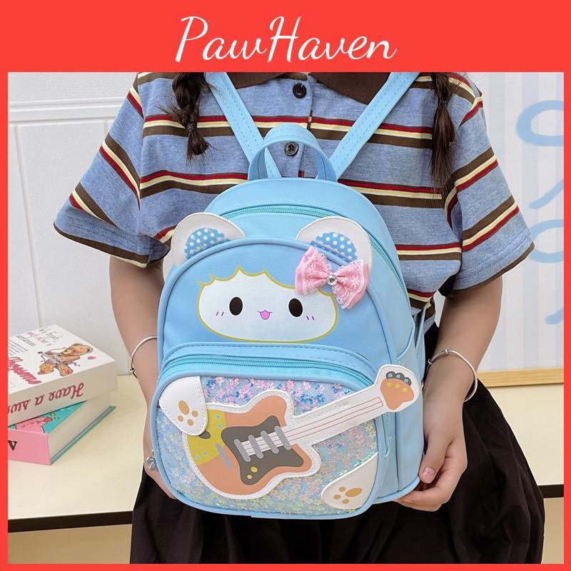 Guitar Lightweight Cartoon Children Backpack For Kindergarten And Use School