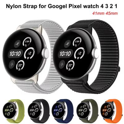 Nylon Strap for Google Pixel Watch 4 3 45mm 41mm Sports Bracelet Watchband for Google Pixel Watch 3 2 1 41/45mm Replacement Band